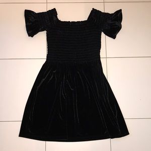 Urban Outfitters Black Velvet Dress